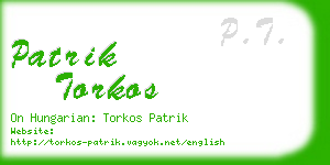 patrik torkos business card